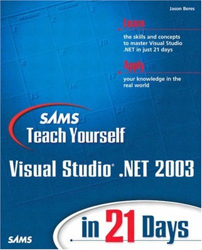 Large book cover: Sams Teach Yourself Visual Studio .NET 2003 in 21 Days