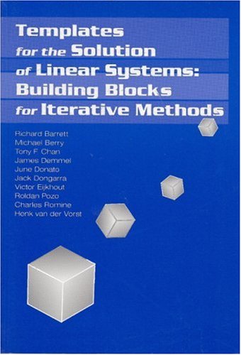 Large book cover: Templates for the Solution of Linear Systems