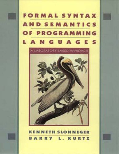 Large book cover: Formal Syntax and Semantics of Programming Languages