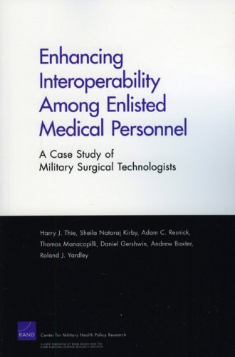 Large book cover: Enhancing Interoperabillity Among Enlisted Medical Personnel