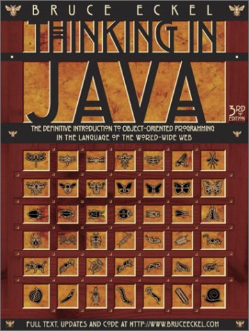 Large book cover: Thinking in Java
