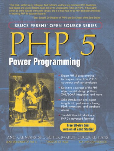 Large book cover: PHP 5 Power Programming