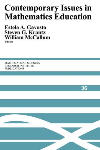 Large book cover: Contemporary Issues in Mathematics Education