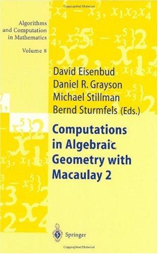 Large book cover: Computations in Algebraic Geometry with Macaulay 2