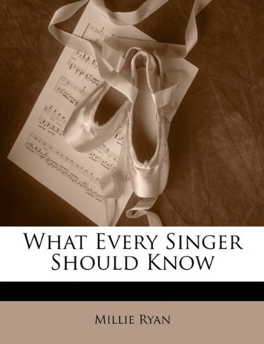 Large book cover: What Every Singer Should Know