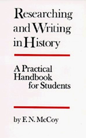 Large book cover: Researching and Writing in History