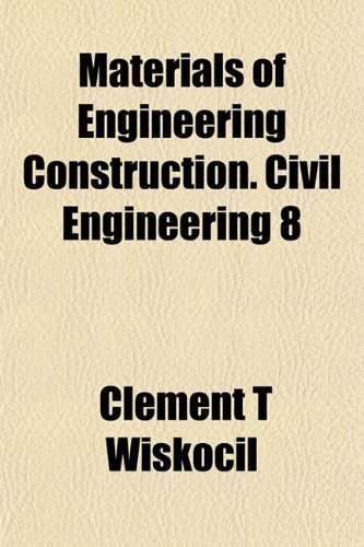 Large book cover: Materials of Engineering Construction