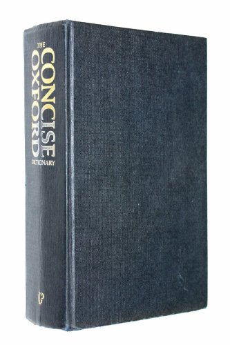 Large book cover: The Concise Oxford Dictionary of Current English