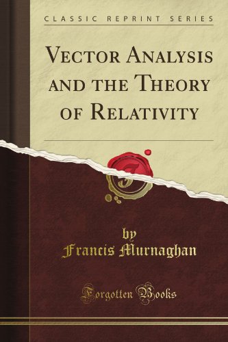 Large book cover: Vector Analysis and the Theory of Relativity