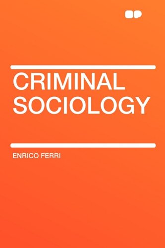 Large book cover: Criminal Sociology