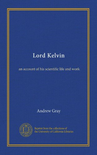 Large book cover: Lord Kelvin