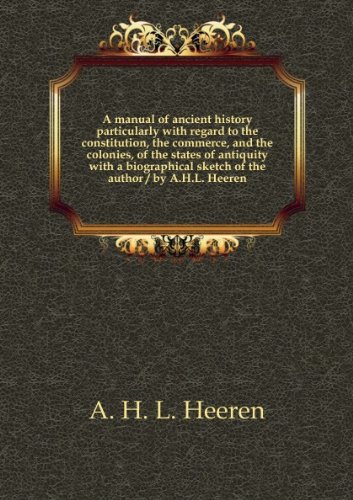 Large book cover: A Manual of Ancient History
