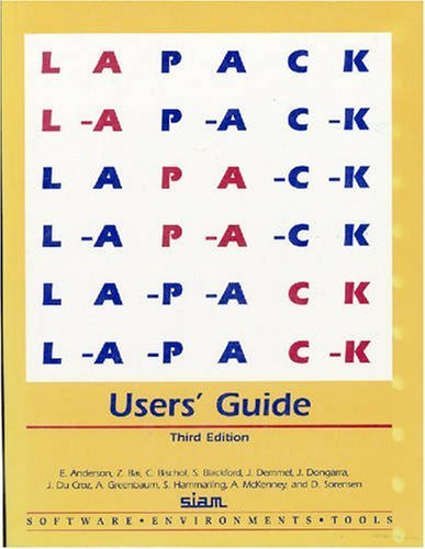 Large book cover: LAPACK Users' Guide
