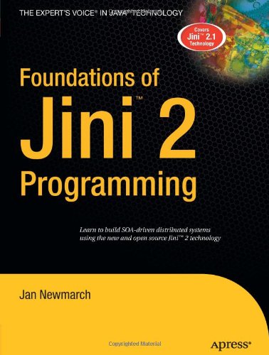 Large book cover: Foundations of Jini 2 Programming