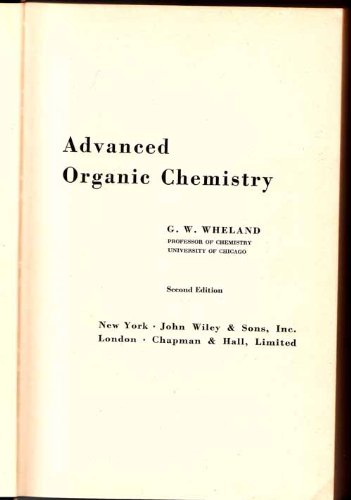 Large book cover: Advanced Organic Chemistry