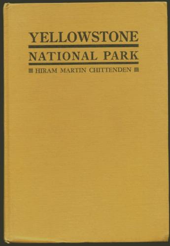 Large book cover: The Yellowstone National Park