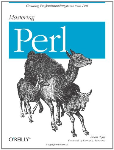 Large book cover: Mastering Perl