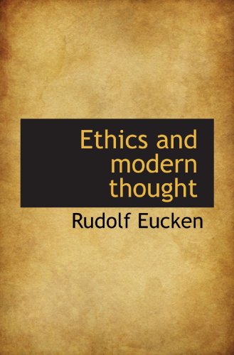Large book cover: Ethics and Modern Thought