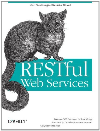Large book cover: RESTful Web Services