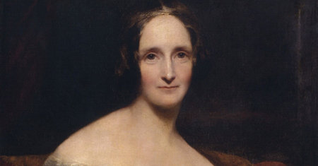 Illustration of Mary Shelley