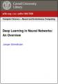 Book cover: Deep Learning in Neural Networks: An Overview