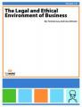 Book cover: The Legal and Ethical Environment of Business