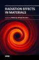 Book cover: Radiation Effects in Materials