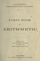 Book cover: First Book in Arithmetic