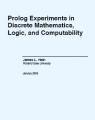 Book cover: Prolog Experiments in Discrete Mathematics, Logic, and Computability
