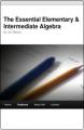 Small book cover: The Essential Elementary and Intermediate Algebra