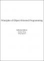 Book cover: Principles of Object-Oriented Programming
