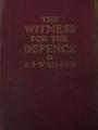 Book cover: Witness for the Defence