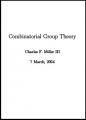 Small book cover: Combinatorial Group Theory