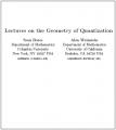 Small book cover: Lectures on the Geometry of Quantization