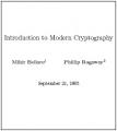 Small book cover: Introduction to Modern Cryptography