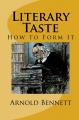 Book cover: Literary Taste: How to Form It