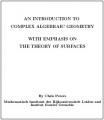 Small book cover: An Introduction to Complex Algebraic Geometry