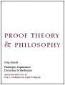 Book cover: Proof Theory and Philosophy