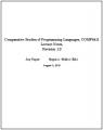 Book cover: Comparative Studies of Programming Languages
