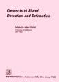 Book cover: Elements of Signal Detection and Estimation
