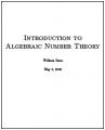 Book cover: Introduction to Algebraic Number Theory