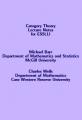 Book cover: Category Theory Lecture Notes
