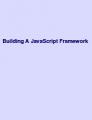Book cover: Building A JavaScript Framework