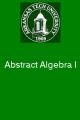 Small book cover: Abstract Algebra I