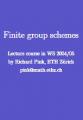 Small book cover: Finite Group Schemes