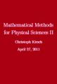 Book cover: Mathematical Methods for Physical Sciences II