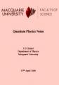 Small book cover: Quantum Physics Notes