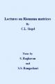 Book cover: Lectures on Riemann Matrices