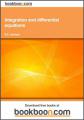 Small book cover: Integration and Differential Equations