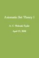 Small book cover: Axiomatic Set Theory I
